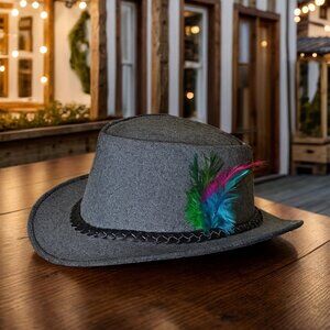 Alpine Hat – Bavarian Costume Hat for Men, Vintage Style Men Beerfest Hat NEW
